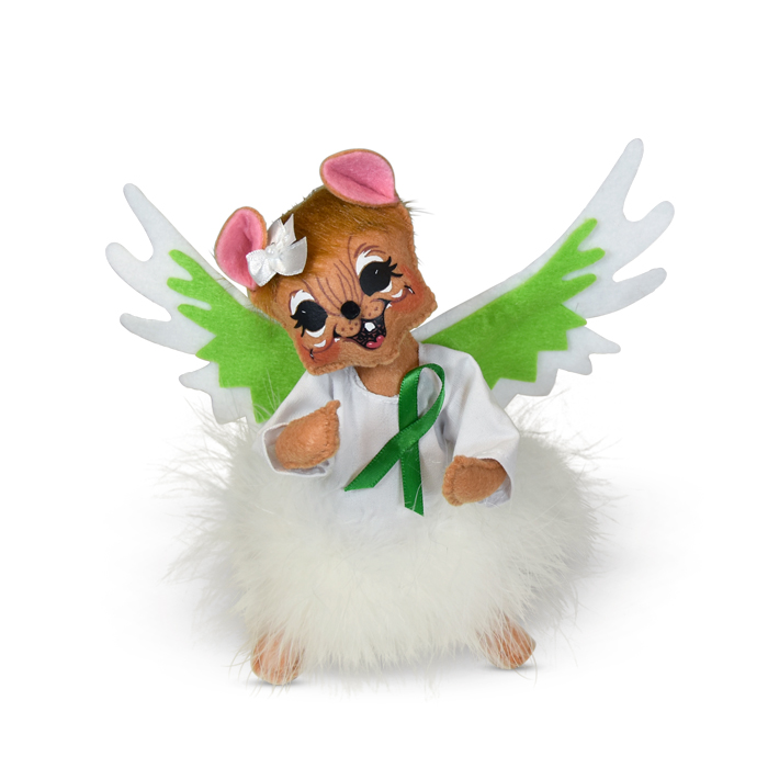 6 inch green angel mouse