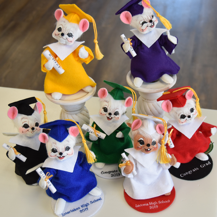 personalized graduation gift 6 inch mouse