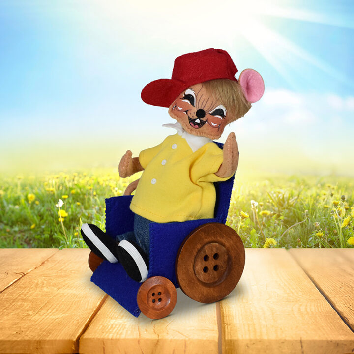 6in Personalized Wheely Awesome Boy Mouse