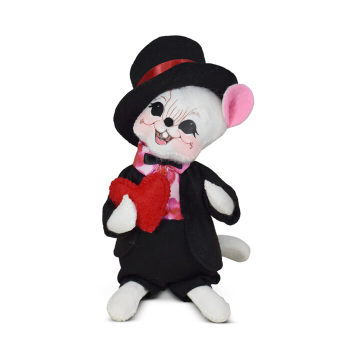 110924 6in Handsome Heart Mouse