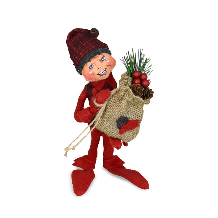 510724 9in Plaid and Pine Elf