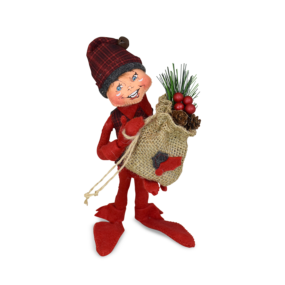510724 9in Plaid and Pine Elf