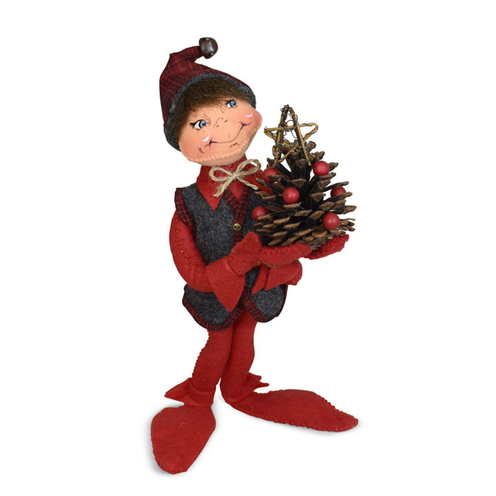 511224 12in Plaid and Pine Elf