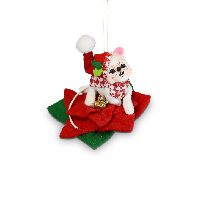 710024 3in Jubilee Poinsettia Mouse