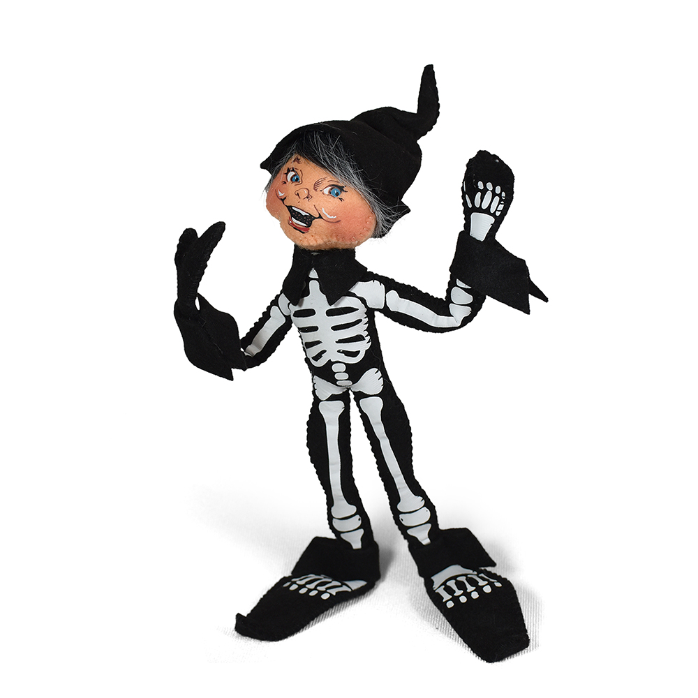 311325 9in Black Skeleton Elf