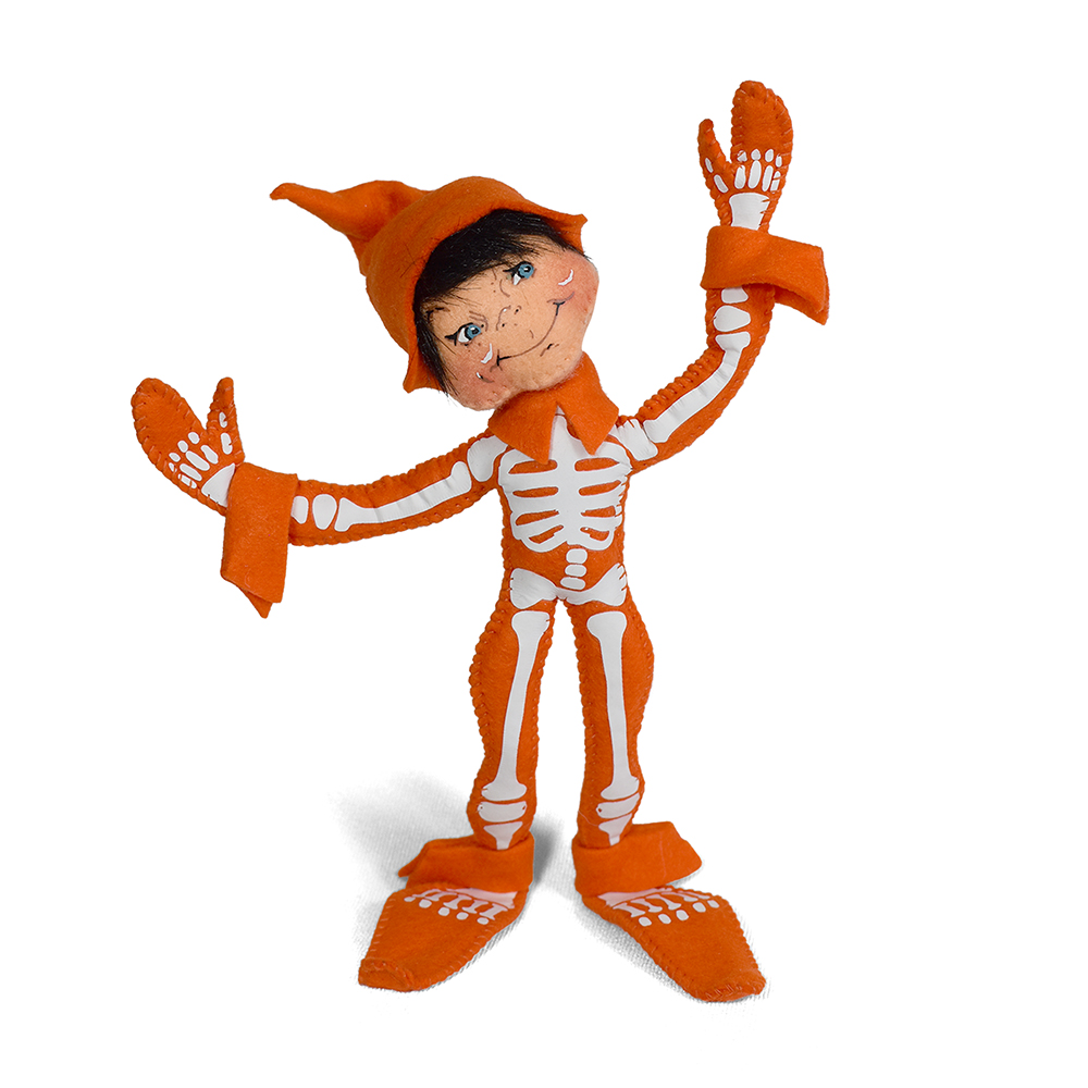 311425 9in Orange Skeleton Elf