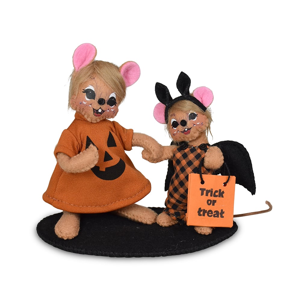 310126 5in Pumpkin Patchwork Mice