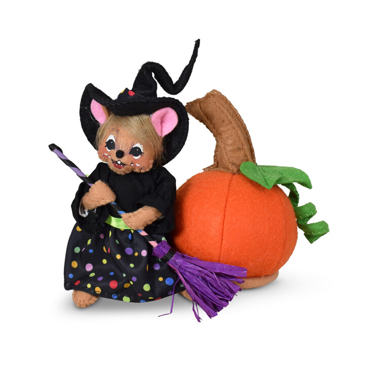 310426 5in Hocus Polka Mouse with Pumpkin