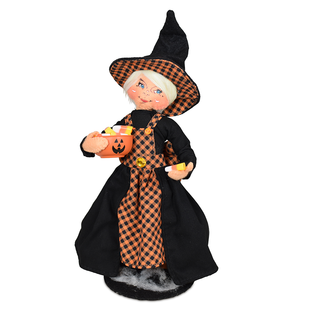 311726 9in Pumpkin Patchwork Witch