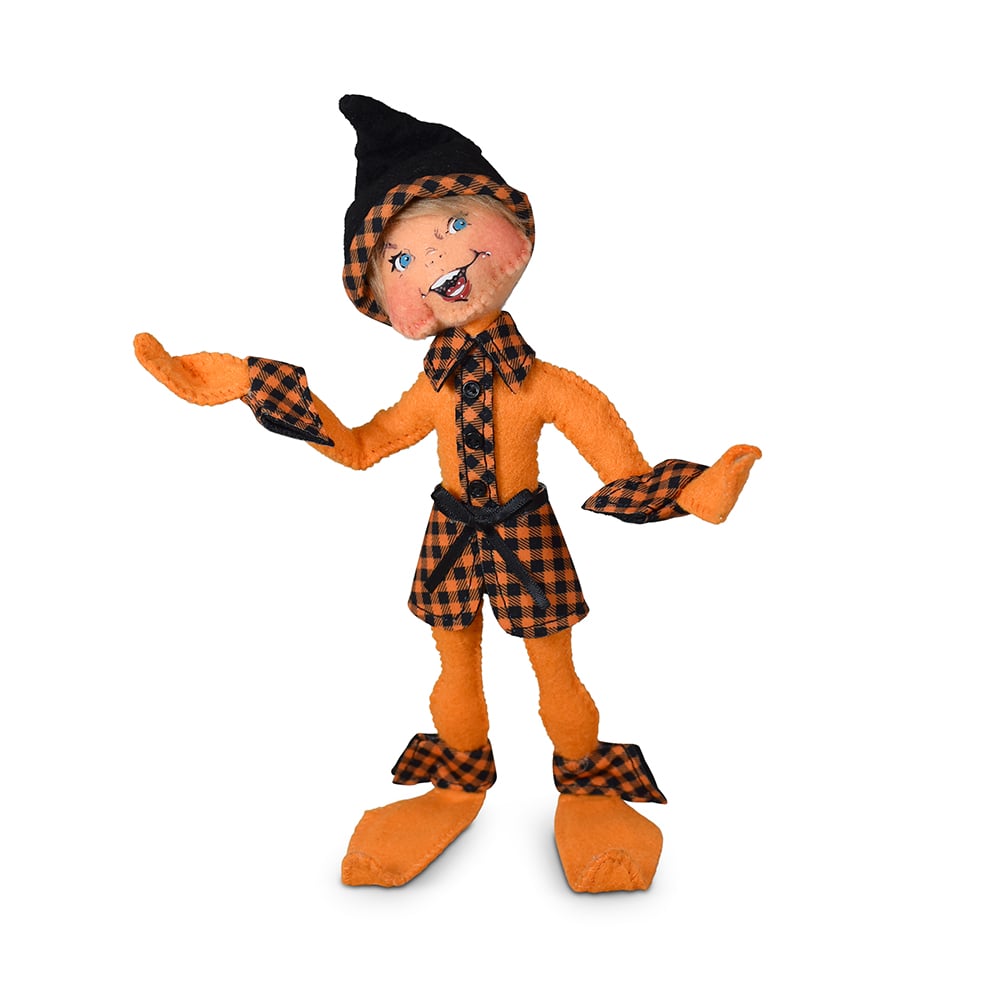 311826 9in Pumpkin Patchwork Elf