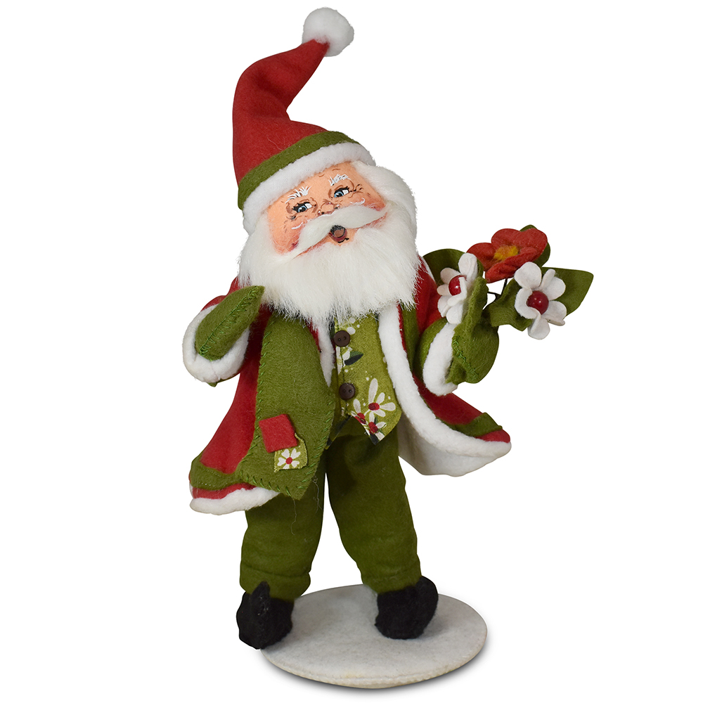 410226 9in Winter Blooms Santa