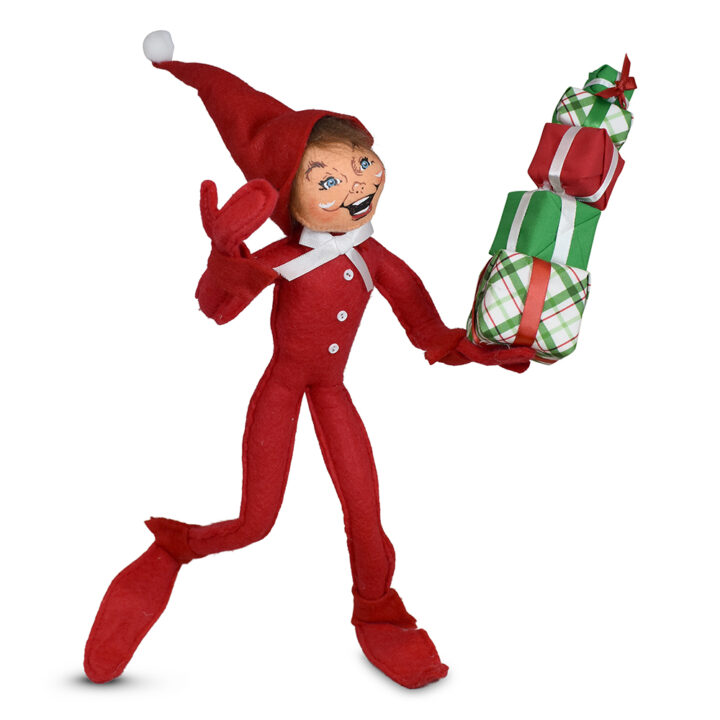 510926 14in Wrapped with Love Gift Elf