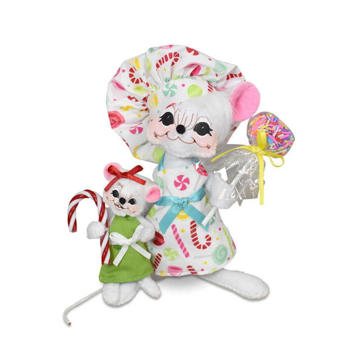 610126 6in Sugarplum Chef Mice