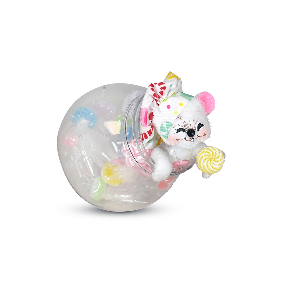 610226 3in Sugarplum Candy Jar Mouse