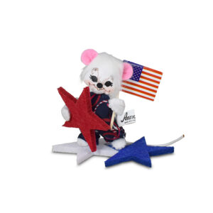 3in Mouse with Patriotic Stars