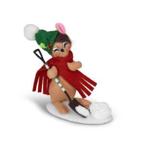 5in Snowy Day Shoveling Mouse