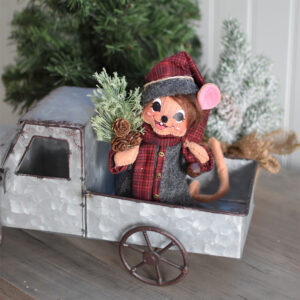 6in Plaid & Pine Boy Mouse