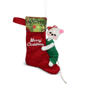 3in Yuletide Mouse on Stocking